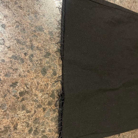 Zara Elegant raw edge Black Strapless Dress - Picture 7 of 8